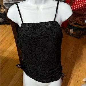 2 pcs Elegant Black and Red Floral Women's Top